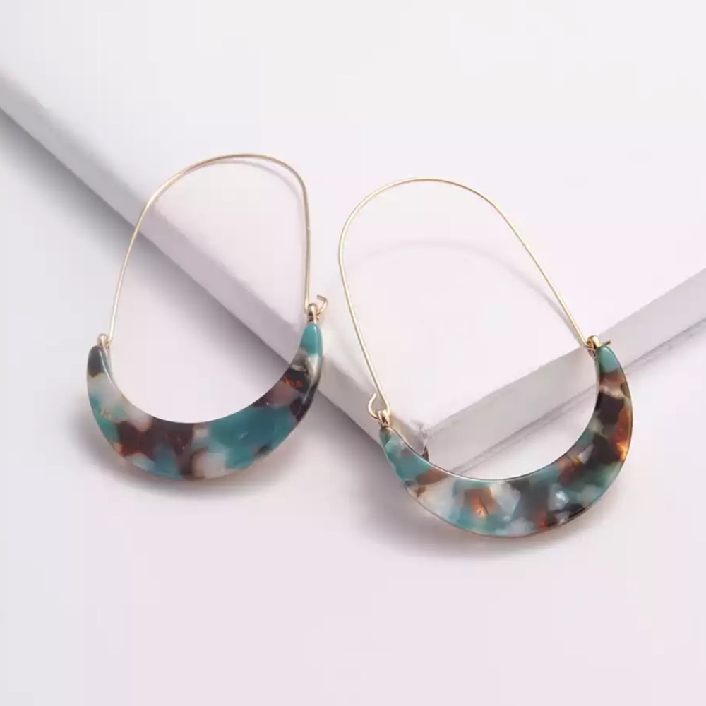 Crescent Hoop Earrings